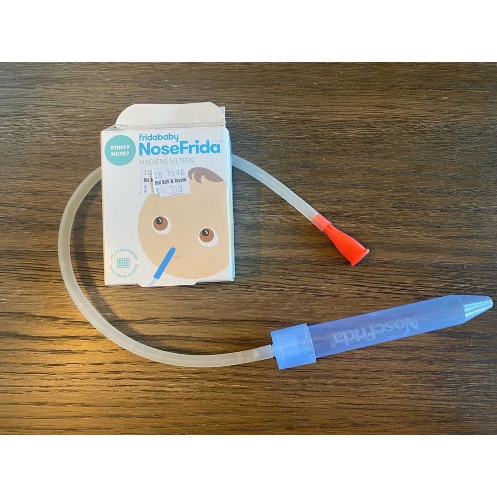 fridababy Nose Frida Aspirator (SnotSucker) + 13 Hygiene Filters - preowned